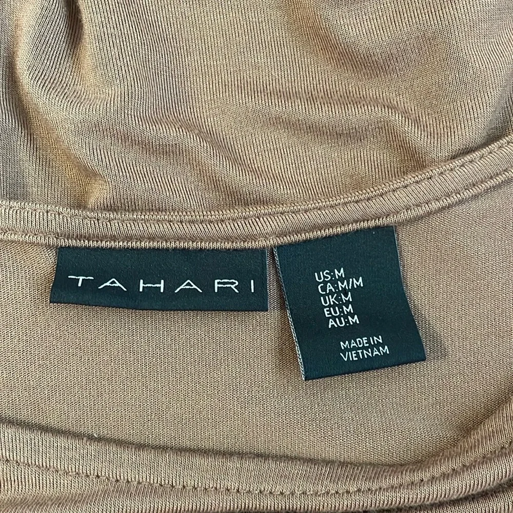 Tahari knit top w/ ties size M There are a few light spots on front see picture. - Picture 3 of 4